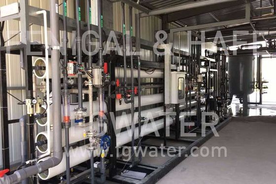 40' l'installation de traitement de l'eau containerisée, 1000TPD a conteneurisé l'usine d'osmose d'inversion