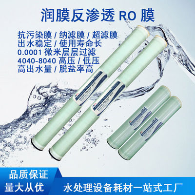 Consommables de traitement de l'eau de 16 gal/mn, membrane de RO de l'eau du robinet 250PSI