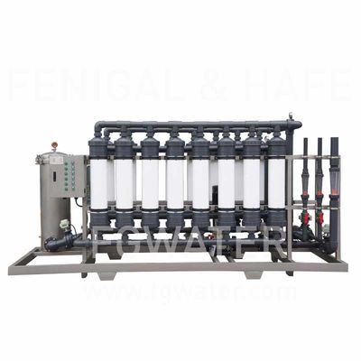 Système de traitement de l'eau de l'ultra-filtration 50TPH, installation de traitement de l'eau containerisée de 20ft uF