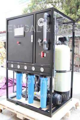 Usine mobile d'osmose d'inversion d'eau de mer, système de purification d'eau de mer