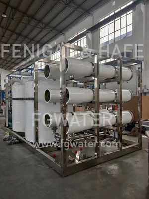 Systèmes de traitement de l'eau commerciaux liquides d'osmose d'inversion de la conception 600-18000gpd