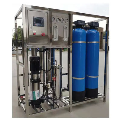 1TPH 2.1kW-380-415V 2xFRP réservoirs d'eau salée usine d'osmose inverse