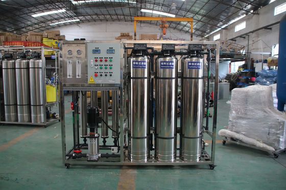 500L/H 1,7kW-380-415V 3xSS304 réservoirs d'eau salée usine d'osmose inverse