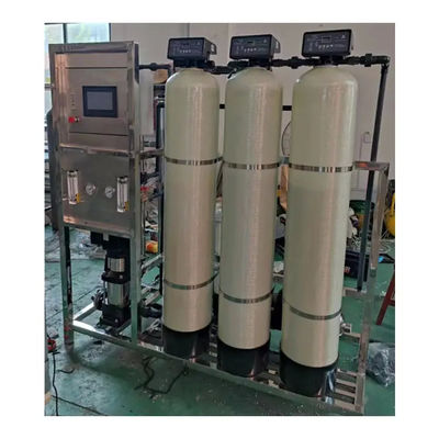 1TPH 2.1kW-380-415V 3xFRP réservoirs d'eau saumâtre usine d'osmose inverse