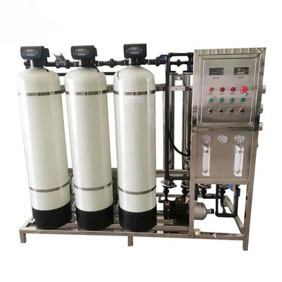 2TPH 3,0 kW-380-415V 3xFRP réservoirs d'eau salée usine d'osmose inverse