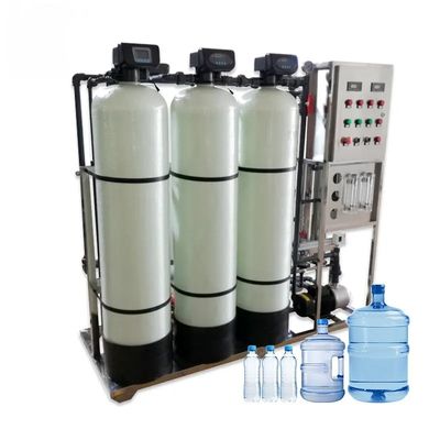 2TPH 3,0 kW-380-415V 3xFRP réservoirs d'eau salée usine d'osmose inverse