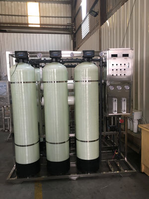 250L/H 1,7kW-380-415V 3xFRP réservoirs d'eau salée usine d'eau d'osmose inverse