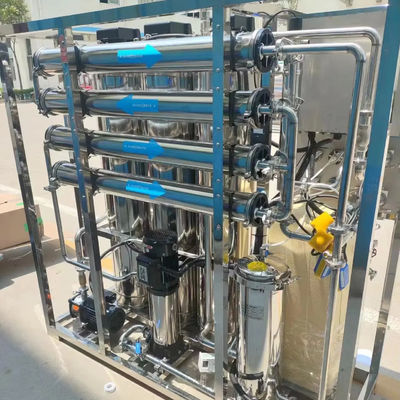 250L/H 1,7kW-380-415V 3xSS304 réservoirs d'eau saumâtre usine d'eau d'osmose inverse