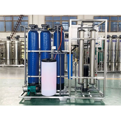 500L/H 1,7kW-380-415V 3xFRP réservoirs d'eau salée usine d'eau d'osmose inverse