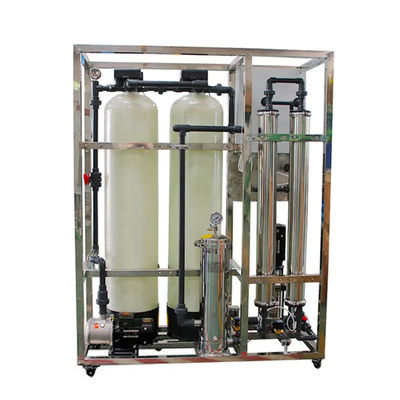 3TPH 5.5kW-380-415V 2xFRP réservoirs d'eau saumâtre usine d'osmose inverse