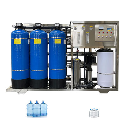 3TPH 5.5kW-380-415V 3xFRP réservoirs d'eau saumâtre usine d'osmose inverse