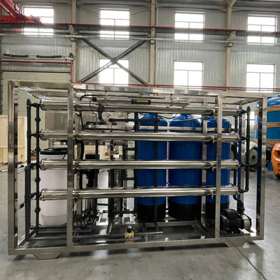 3TPH 5.5kW-380-415V 3xFRP réservoirs d'eau saumâtre usine d'osmose inverse