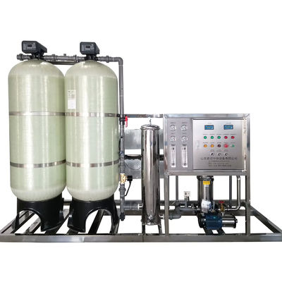 4TPH 5.5kW-380-415V 2xFRP réservoirs d'eau saumâtre usine d'osmose inverse
