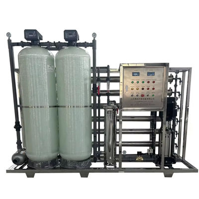 6TPH 7.9kW-380-415V 2xFRP réservoirs d'eau saumâtre usine d'osmose inverse
