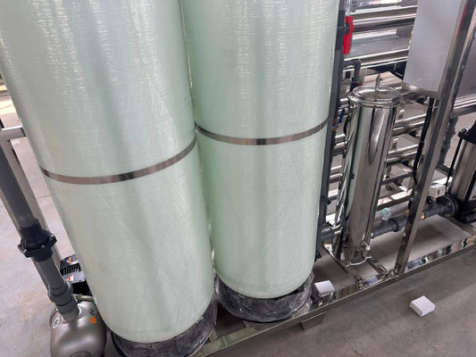 6TPH 7.9kW-380-415V 2xFRP réservoirs d'eau saumâtre usine d'osmose inverse