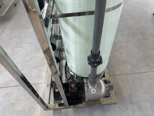 6TPH 7.9kW-380-415V 2xFRP réservoirs d'eau saumâtre usine d'osmose inverse