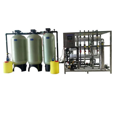 5TPH 7.4kW-380-415V 3xFRP réservoirs d'eau saumâtre usine d'osmose inverse