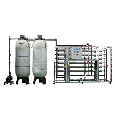 5TPH 7.4kW-380-415V 2xFRP réservoirs d'eau saumâtre usine d'osmose inverse