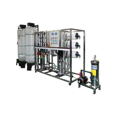 8TPH 14kW-380-415V 2xFRP réservoirs d'eau saumâtre usine d'osmose inverse