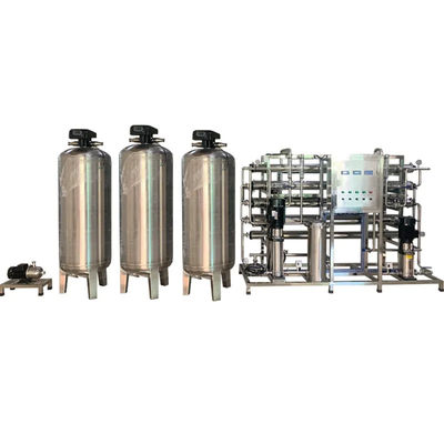 8TPH 14kW-380-415V 3xSS304 réservoirs d'eau saumâtre usine d'osmose inverse