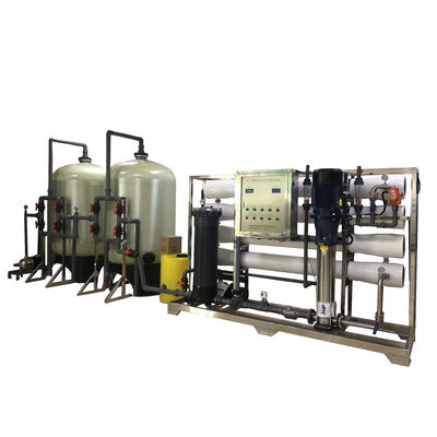 10TPH 19kW-380-415V FRP réservoirs d'eau saumâtre usine d'eau d'osmose inverse