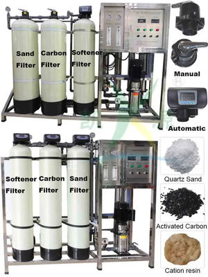 Petits réservoirs en FRP RO-500L/H 3x Systèmes de purification standard de l'eau potable