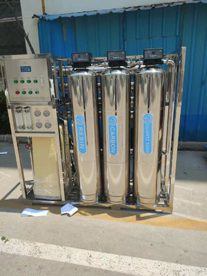 1TPH 3xSS304 réservoirs usine d'eau par osmose inverse pour vendre de l'eau