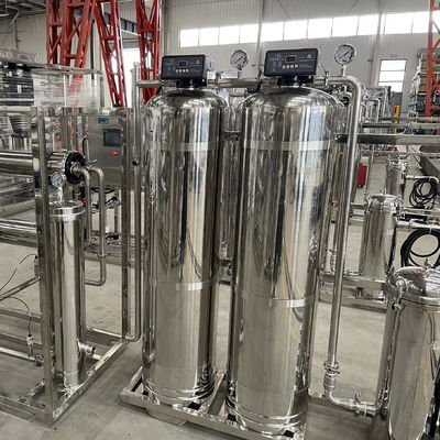 1.5TPH 235kg 2xSS304 réservoirs usine d'eau à osmose inverse pour hôtel