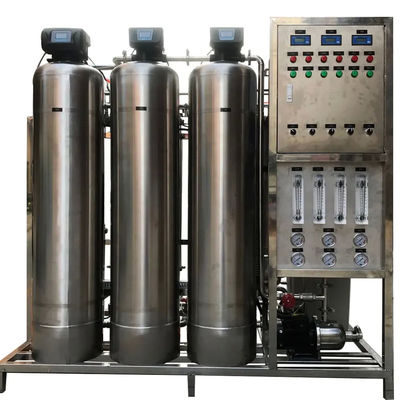Facile à utiliser 1.5TPH 3xSS304 réservoirs d'eau saumâtre usine d'osmose inverse
