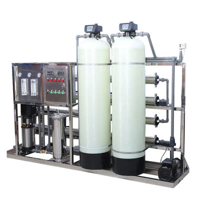 2000L/H 2xFRP réservoirs d'eau salée usine d'eau par osmose inverse
