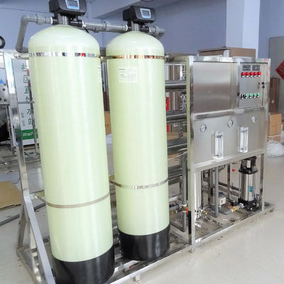 2000L/H 2xFRP réservoirs d'eau salée usine d'eau par osmose inverse
