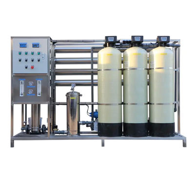 2TPH 3xFRP réservoirs usine d'eau à osmose inverse pour usine de produits alimentaires et de boissons