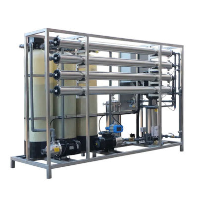 2TPH 3xFRP réservoirs usine d'eau à osmose inverse pour usine de produits alimentaires et de boissons