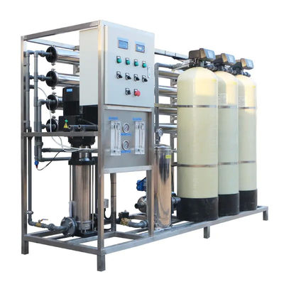 2TPH 3xFRP réservoirs usine d'eau à osmose inverse pour usine de produits alimentaires et de boissons