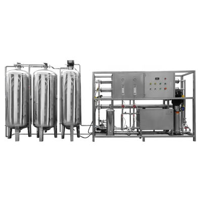 2TPH avec acier inoxydable 304 réservoir d'eau saumâtre usine d'osmose inverse