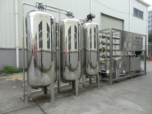 2TPH avec acier inoxydable 304 réservoir d'eau saumâtre usine d'osmose inverse