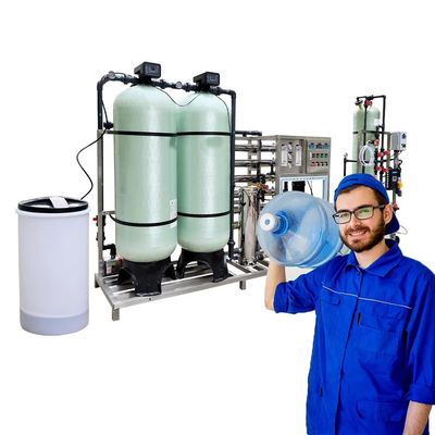 3TPH 5.5kW-380-415V FRP réservoirs d'eau saumâtre usine d'eau d'osmose inverse