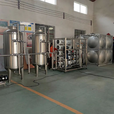 5TPH SS304 Réservoirs RO Système de purification pour l'eau de procédé industriel