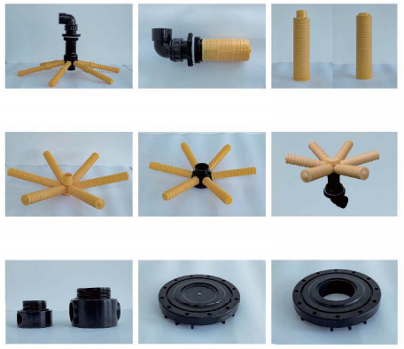 Réservoir de filtrage composite 1265 φ300×1650 mm fil de 2,5' 2.0-2.5 T/H pour la filtration industrielle