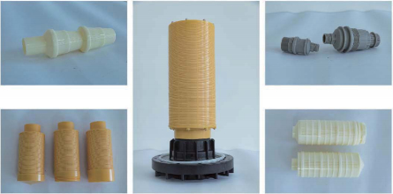Réservoir de filtrage composite 1265 φ300×1650 mm fil de 2,5' 2.0-2.5 T/H pour la filtration industrielle