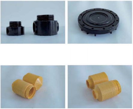Réservoir de traitement de l'eau en PRV 1365 φ325×1650mm Filetage 2.5'' 2.0-2.5 T/H avec anticorrosion supérieure