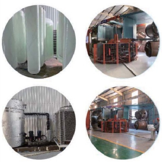 Réservoir en fibres de verre FRP de 1454 pouces d'un diamètre de 350 × 1400 mm et d'un débit de 2,5 à 3,0 T/h