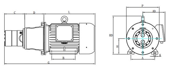 Pompe à pistons axiaux DHP 1.0 3,7 kg Ultra-compact Consommables pour le traitement de l'eau pour le dessalement à petite échelle