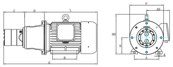 Pompe à pistons axiaux DHP 16 – Débit de 15,8 m³/h Pression de 80 bars pour l'osmose inverse industrielle à grande échelle Consommables de traitement de l'eau de qualité supérieure