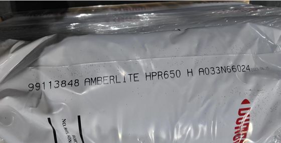 DuPont AmberLite HPR4200 Cl Résine d'échange d'ions pour la déminéralisation industrielle de l'eau avec des perles entières non fissurées ≥ 90% et gonflement de 20%