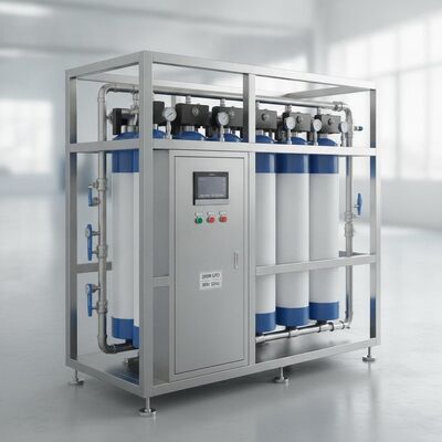 Système industriel de traitement de l'eau par osmose inverse, cadre 20000 GPD SS316L, contrôle automatique TDS 380V 50Hz