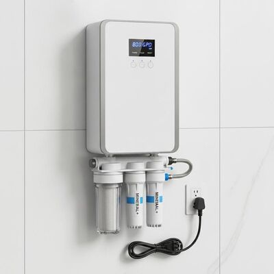 Système compact de traitement de l'eau par osmose inverse 800 GPD filtre minéral alcalin