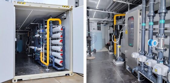 Dual Module Scalable Containerized RO System with 1000m3/day Capacity and N+1 Redundancy in Twin 40ft ISO Parallel Modular Design
