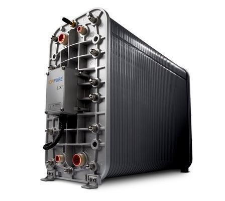 Module CEDI Ionpure LX-M45Z-5 avec une plage de débit de 22,5-33,8 GPM et une résistivité > 15 MΩ·cm sans régénération chimique