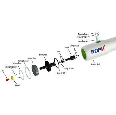 Résistant à la corrosion à haute résistance, durable, kit de verrouillage de membrane RO, assemblage de segments pour systèmes d'osmose inverse